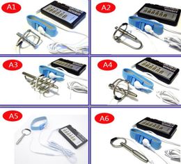 Electric Urethral Sound Massager BDSM With Penis Ring Electro Plug Dilator Sex Toys For Men30235610563