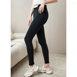 Women's Pants LONGMING Sweatpants Merino Wool Knitted Leggings Women's Clothes Autumn Winter Trousers Vintage Long Female Y2K