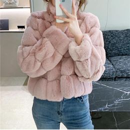 Women's Fur French Fashion Faux Coat Women Korean Warm Feather Jacket Outercoat Lady Party Elegant Outfits