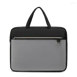 Briefcases Multi-functional A4 Document Bags Filing Products Portable Waterproof Polyester Storage Bag For Notebooks Pens Computer