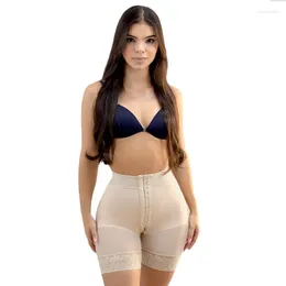Women's Shapers Double Compression Hip Enhancer Shorts Adjustable Front Closure BuLifter