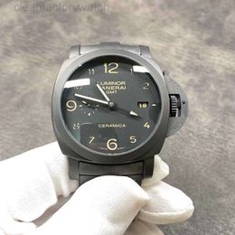 paneri watch Designer Watch Mens Automatic Mechanical Designer Luminous Gmt Ceramica-one Peace Movement Sport Wristwatches 193p