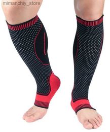 Ankle Support 1 Pair Ank Calf Compression Seve Socks g Guard Warmer Stocking Protector for Football Soccer Basketball Q231124