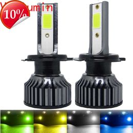 New Lemon Green Auto Fog Light 16000LM Car Headlight H4 H7 H1 LED H8 H9 H11Ice Blue 12000K 6000K 6500K H3 9005 HB3 9006 12V LED Bulb