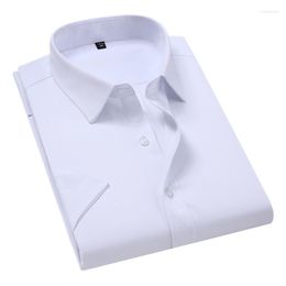 Men's Dress Shirts For Men Korean Fashion Mens Slim Fit Short Sleeve Man Casual Male Hawaiian Shirt Asian Size 8XL