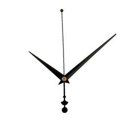 Long Black Quartz Clock Movement Mechanism Metal Hands Arms Pointers for DIY Wall Clock Repair Accessories228W