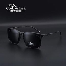 Sunglasses Cook Shark Polarised sunglasses men's sunglasses women's UV protection driving special color-changing glasses trend personality 231124
