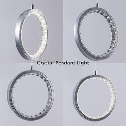 Ceiling Lights Crystal Rings LED Light Fixture For Indoor Lamp Lamparas De Techo Surface Mounting Bedroom Dining Room