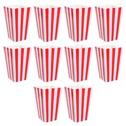 Dinnerware Sets 10pcs Popcorn Boxes Baby Shower Party Supplies Holder Cheese Case Favor Bags
