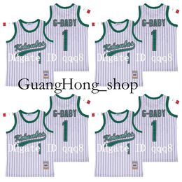 Top Quality Movie Hardball #1 Jarius G-baby E White Dewayne Warren Ed Kekambas Film Basketball Jerseys Rare