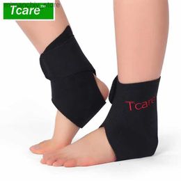 Ankle Support Tcare 1Pair Tourmaline Self Heating Far Infrared Magnetic Therapy Ank Care Belt Support Brace Heel Massager Foot Health Care Q231124