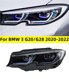 Car Styling For BMW 3 Series G20 Headlight Assembly G28 20 20-20 22 LED Daytime Running Lights Turn Signal Headlights