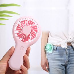 Mini Handheld Fan Bulk Battery Operated Fans with Data Cable and Mounting Base Portable USB Electric Fan Small Rechargeable Quiet Pocket Fan Summer Gift Outdoor