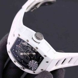 Business Leisure Rm055 Full Automatic Mechanical Mill Richa r Watch Ceramic Case Tape Men's Watch