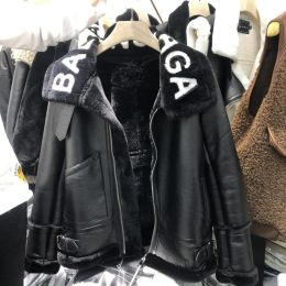 France Original standard BABA man womens wear Trend designer luxury Jacket outerwear for casual wear coat trendy street style leather jacket winter Fur 240314