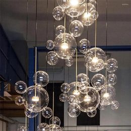 Chandeliers Nordic Decor Led For Living Room Indoor Lighting LOFT Glass Lampshade Kitchen Chandelier Dining Interior