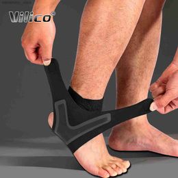 Ankle Support 1Pc Ank Support Brace Sports Compression Ank Stabilizer Tendon Pain Reli Strap Basketball Running Foot Sprain Injury Wraps Q231124