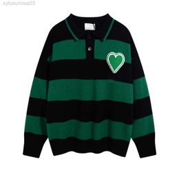 Sss Sweater Man for Woman Knit High Collar Love a Womens Fashion Letter Stripe Long Sleeve Clothes 20ss