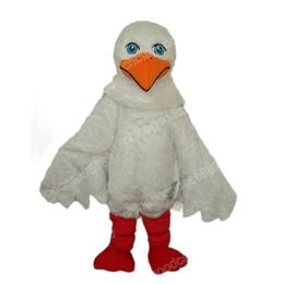 Christmas White Sea Gull Mascot Costume High Quality Halloween Fancy Party Dress Cartoon Character Outfit Suit Carnival Unisex Outfit Advertising Props
