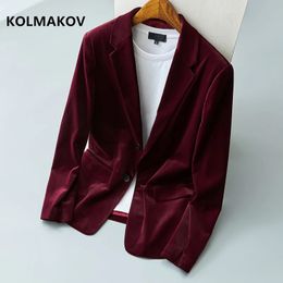 Mens Suits Blazers style jacket mens Classic velvet Blazer Jackets Business High quality men M3XL 231123