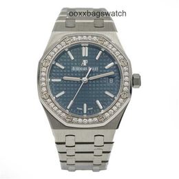 Swiss Luxury Watches Royal Oak Offshore wristwatch Ademar Pigue Watch 37mm Blue and Steel 15451ST ZZ.1256ST.03 P WN-0W65