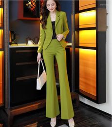 Women's Two Piece Pants Spring Autumn Office Lady Plus Size Brand Female Women Girls Coat Sets Suits Clothing