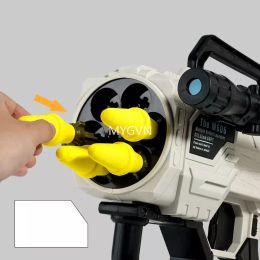 New Rocket Launcher Toy Gun Soft Bullet Blaster Shooting Launcher Rifle Gun Toy with Sound For Adults Kids Outdoor Games highest version.