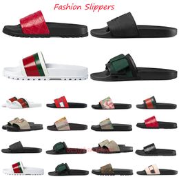 2023 Designer Flat Slippers beach slide sandals men women slipper indoor sandal outdoor shoes Rubber summer slides platform casual Shower flip flops