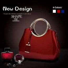 Evening Bags Fashion Luxury Patent Leather Shell Bag Bridal Dinner Elegant Lady Messenger Cute Exquisite Cosmetic Purse 231123