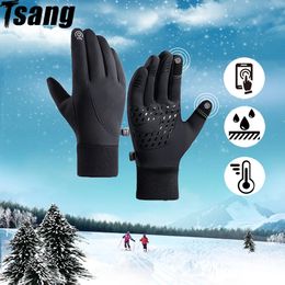 Ski Gloves Winter Men Women Skiing Gloves Waterproof Warm Windproof Non-Slip Touchscreen Snowboard Snowmobile Cycling Gloves Reflective 231123