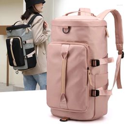 Duffel Bags Large Capacity Storage Bag Travel Tote Sports Gym Luggage Waterproof Backpack Handbag Oxford Women Shoulder