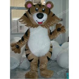 Christmas Tiger Mascot Costumes Halloween Fancy Party Dress Cartoon Character Carnival Xmas Advertising Birthday Party Costume Outfit