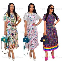 Designer designer Luxury Channel Classic Womens Ggity Bohemia Dress Female Retry Skirt Ladys Fashion Colorful Africa Gonna sexy Abito da due pezzi