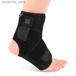 Ankle Support Ectric Heating Ank Brace Sprain Pain Reli Sports Hot Compress Ank Wrap Support Foot Care Warming Belt Guard Supports Q231124