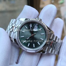 Watch Super GMf Factory 36mm Unisex Automatic Cal.3235 Movement Mint Green Rome Dial Date Men 904L Jubilee style Strap GMF Sapphire Waterproof Luminous Wristpatches