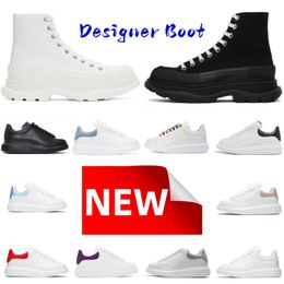 Fashion Classic Designer Sock Boots Shoes Plate-forme Tread Slick Suede Leather Platform Casual Shoe Black White Mens Womens Trainers Outdoor SneakerS size35-45