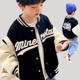Jackets Boys' Jackets Spring And Autumn Outfits Westernised Styles Trendy Tops And Trendy Children's Baseball Suits 8 Years Old 231123