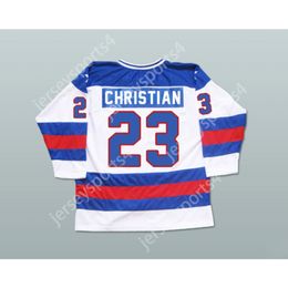 Custom DAVE CHRISTIAN 1980 MIRACLE ON ICE TEAM USA 23 HOCKEY JERSEY NEW Top Stitched S-M-L-XL-XXL-3XL-4XL-5XL-6XL