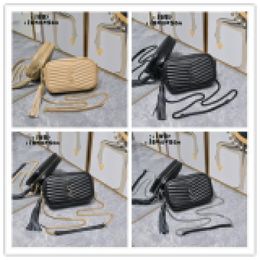 Designer Luxury Black Matelasse LOU Mini Camera Crossbody Bag Shoulder Bag