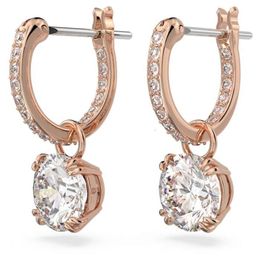 High Quality New Collection Double Prong Rose Gold Round Cut Dangle Drop Earring For Sale Price From Indian Supplier