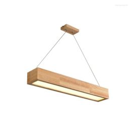 Pendant Lamps 15W/25W/30W LED Wooden Light With Arcrylic Shade Simple Modern Style Lamp For Living Room/Sitting Room/Bedroom