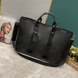 Black Flower Tote Bag With Dual Handles For Easy Portability Designer Genuine Leather Shoulder Bag Urban Travel Weekend Bags Luxury Handbags