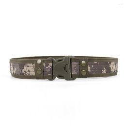 Waist Support 5cm Outdoor Tactical Belt Lengthened Thickened Military Combat Canvas Wear-resistant Plastic Snap Button Buckle Sport