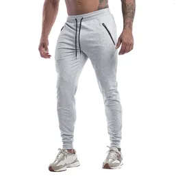 Men's Pants Male Spring Casual Fitness Running Trousers Drawstring Loose Waist Color Matching Hiking Jersey Pocket Streetwear