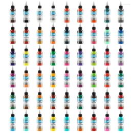 Tattoo Inks & Body Art 1 Oz(30ML) Permanent Ink Paint Set Micropigment Pigment Kit Artist 54 Pack