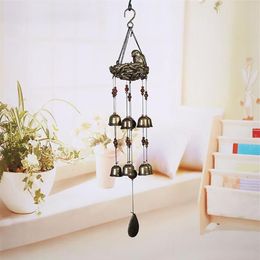 Decorative Objects & Figurines Gift Copper Tubes Home Decor Bronze Window Metal Wind Bell Garden Hanging Ornaments 12pcs Bells Chi199v