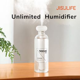 Other Home Garden JISULIFE air humidifier ultrasonic mini aromatherapy diffuser portable spray USB mute atomizer home office car diffuser 230422