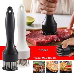 New Stainless Steel Meat Tenderizer PS Handle Profession Knife Meat Beaf Steak Mallet Meat Tenderizer Hammer Pounder Cooking Tools