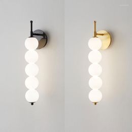 Wall Lamps Antique Bathroom Lighting Black Sconce Candles Korean Room Decor Merdiven Led Light For Bedroom