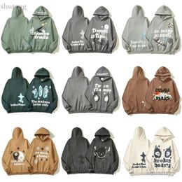 Erkek Hoodies Erkek Kadınlar Gözden Çıkar Kırık Gezegen Sweatpants ve Unisex Street Giyim Baggy Y2K Günlük Ropa Hombre Trailtsits 6